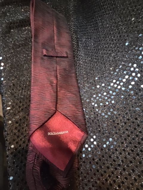 Dolce & Gabbana Red Striped Silk Tie Italy