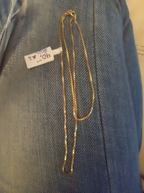 Sterling silver gold Sterling Gold Wash 20 inch chain, 20 inch