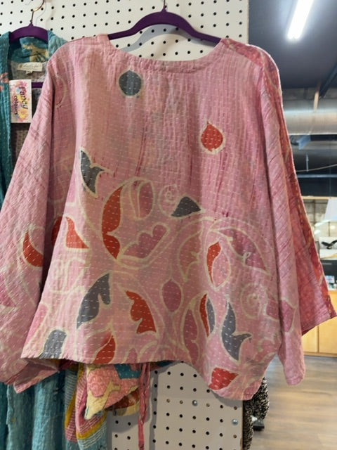 Kantha Reversible Butterfly Top