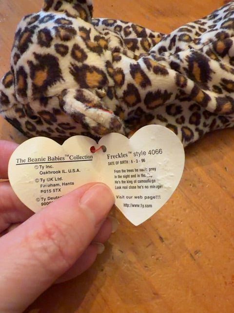 Beanie Baby Freckles. With tag.