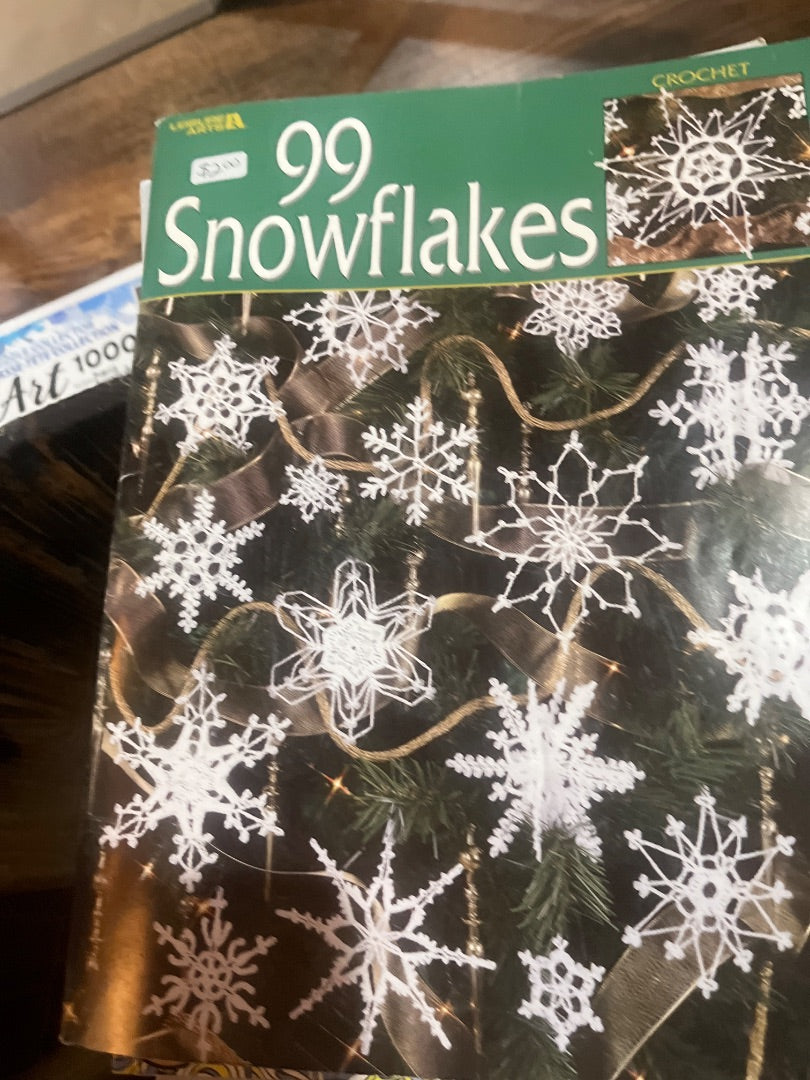 Crochet snowflakes