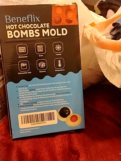 Burnt Sienna Beneflix Hot chocolate bombs mold