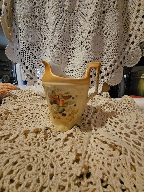 Hand Painted Ceramic Creamer-Sweet Farmhouse