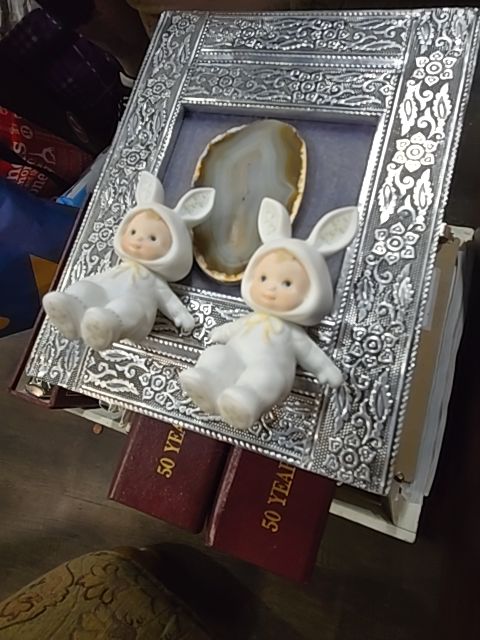 White Assorted Baby in bunny costume collectors edition