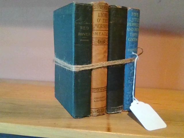 Blue antique book stack (4)