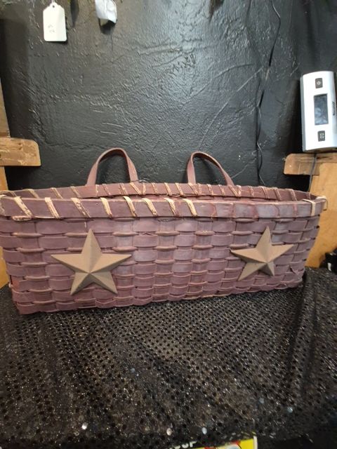 Woven Basket w/ Stars