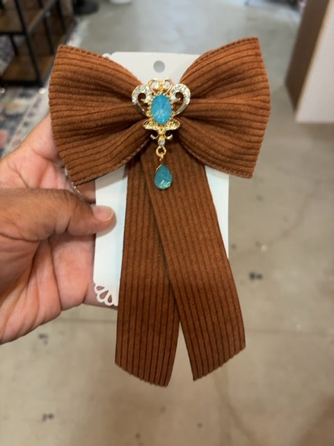 Brown MysticalCreationsByMaira Western bling bow