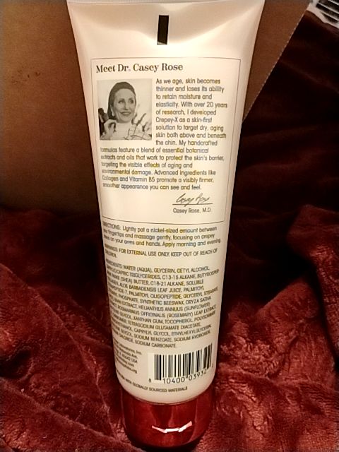 Cream and Fuscia C X by Concept Laboratories Inc. Crepey Skin Hand & Arms Cream, 8 FL OZ