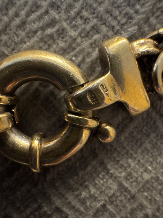 Byzantine gold plated sterling silver necklace