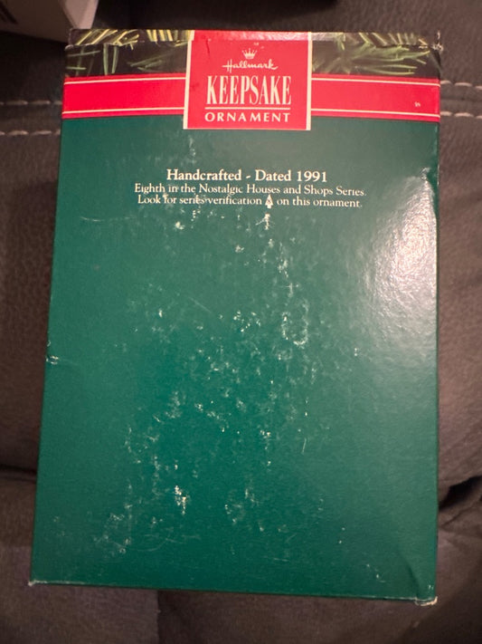 Hallmark ornament “fire station”.