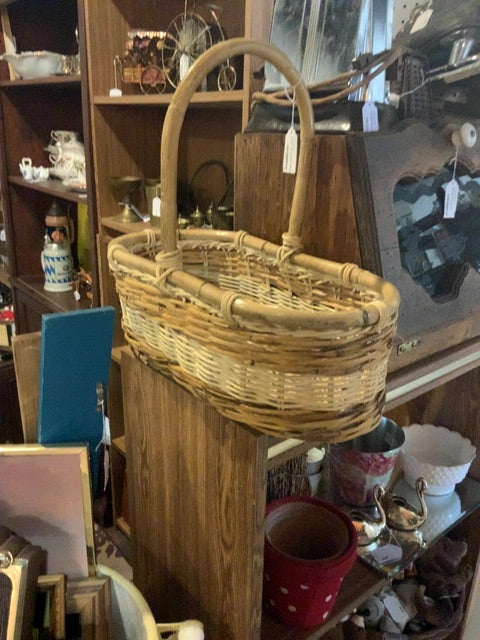 Brown "Rectangle" Wicker Basket