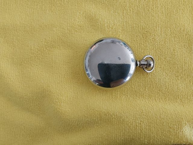 SILVER Seth Thomas Silver 18size Pocket Watch, 18 size