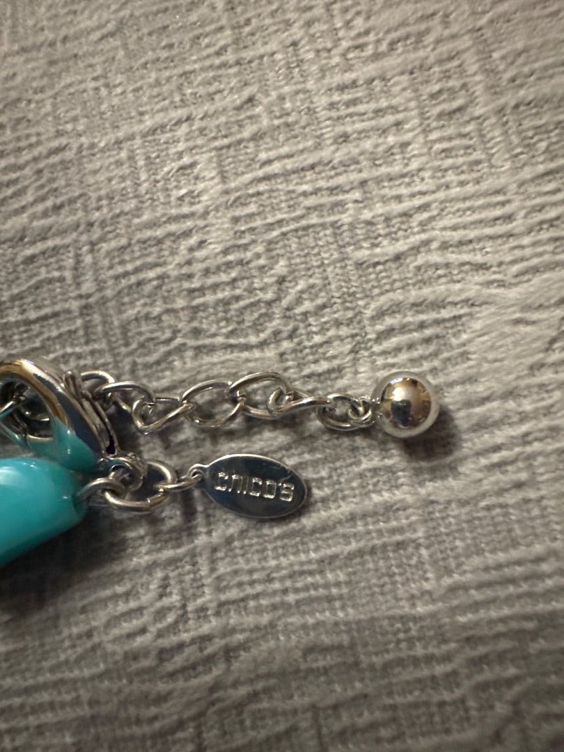 Turquoise and silver Chicos Costume Jewelry