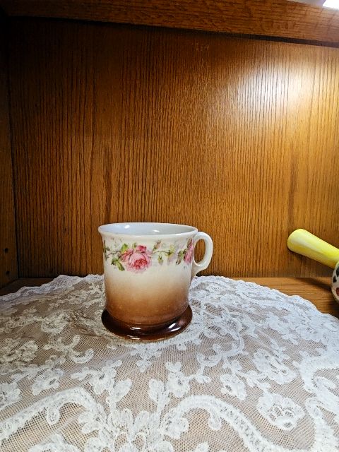 Antique Shaving mug Leuchtenburg Germany LR
