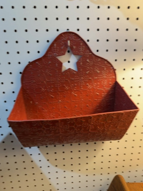 Brick red Metal paper hanger