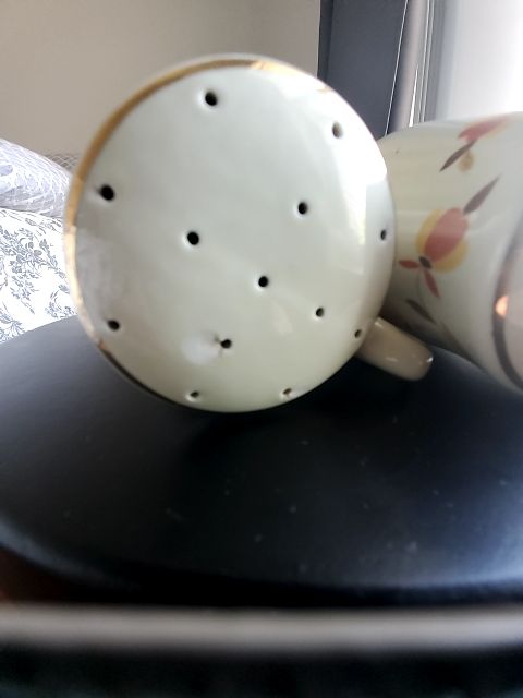Autumn leaf Halls superior china Salt and pepper