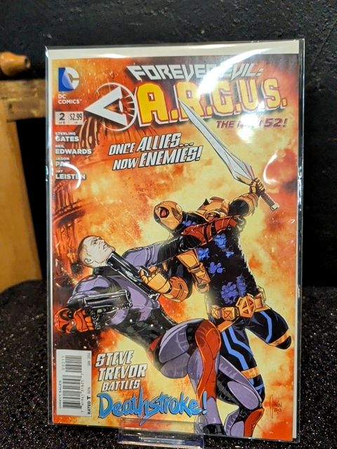 Forever Evil: A.R.G.U.S. #2 DC Comics 2014 Steve Trevor vs. Deathstroke The New 52