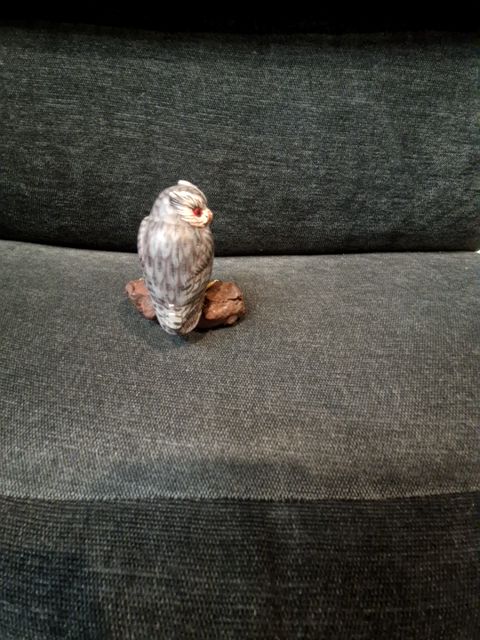 Owl Figurine, 3" × 3"