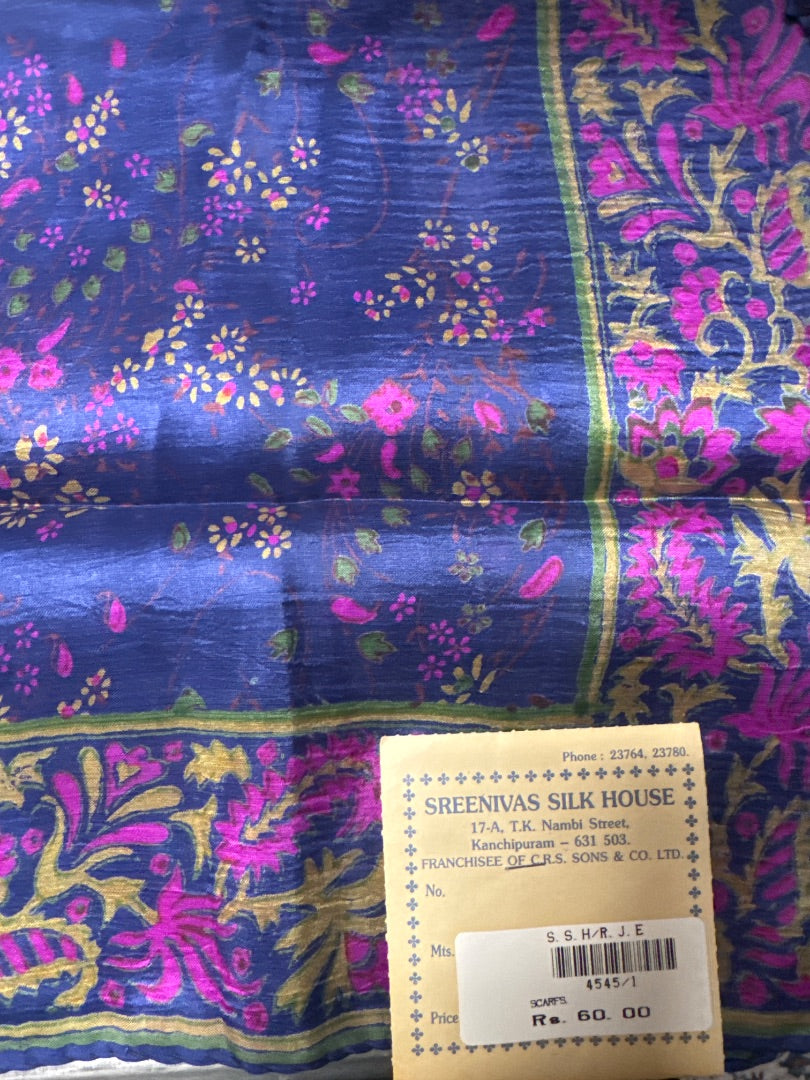 Sreenivas Silk House Floral Head Scarf