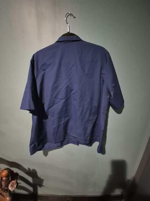 Navy MS. Bond Short sleeve button down, 46