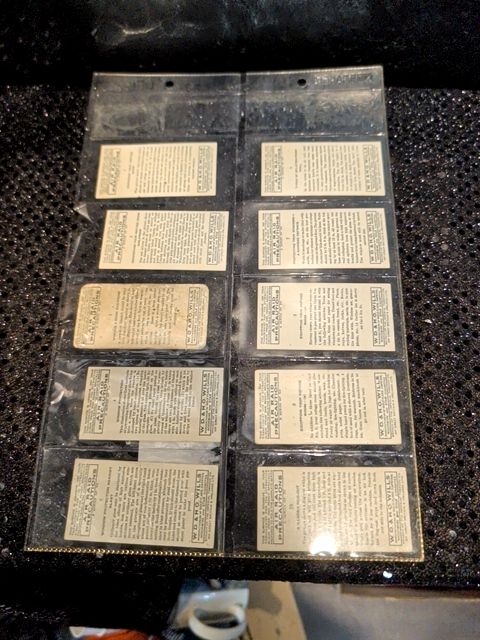 Wills Cigarette Cards 1938 "Air Raid Precautions" Tobacco Cards