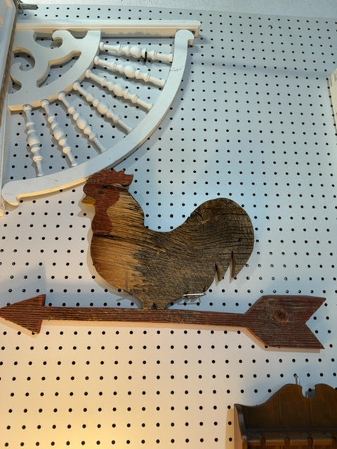 Wood Rooster on Arrow