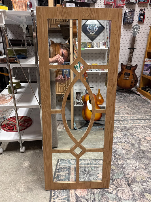 Detailed Wooden Mirror