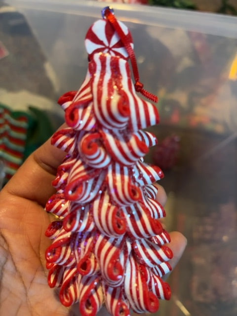 Peppermint tree ornaments