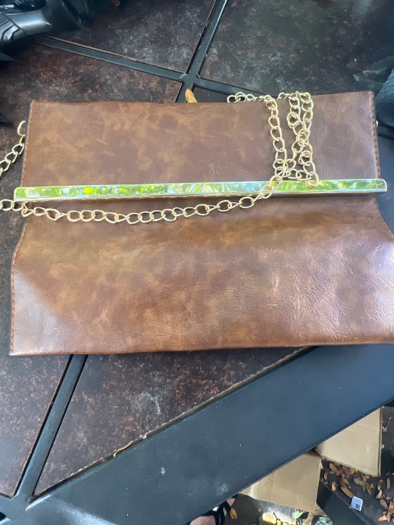 Brown hand bag