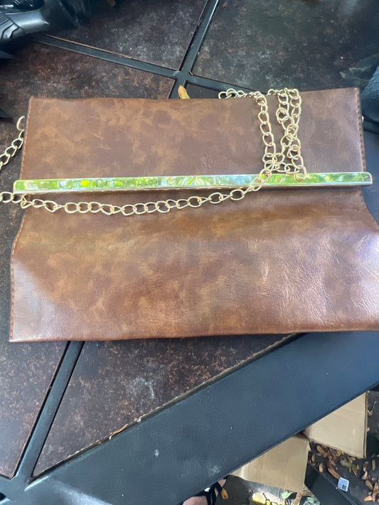 Brown hand bag