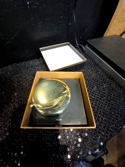Gold Monet Compact Mirror "B", 2.75"