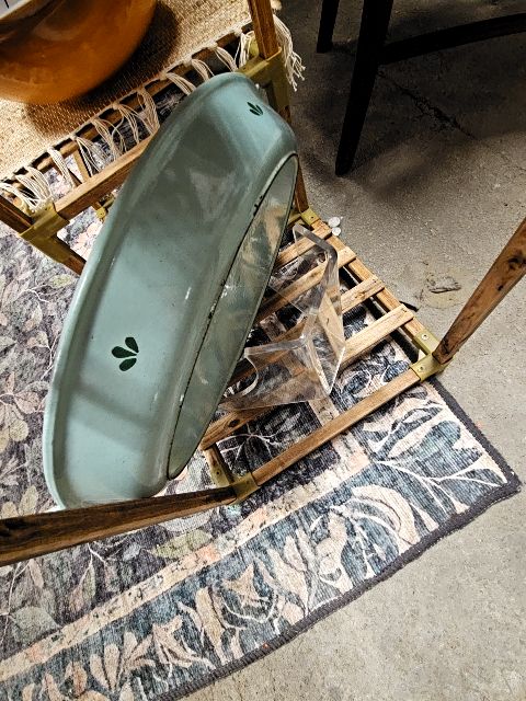 Vinatage Swedish pan litee blue JC