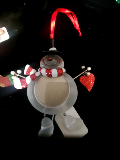 Picture frame Christmas ornament