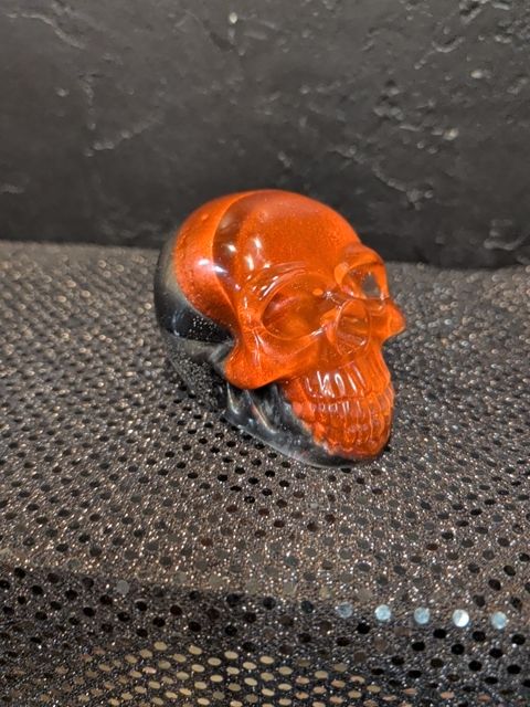 Black & Red Skull Decoration