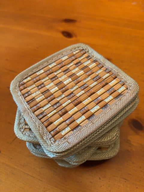 Woven Coasters - set of 4