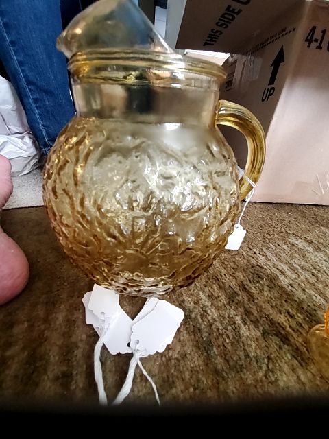 Anchor hocking milano honey pitcher