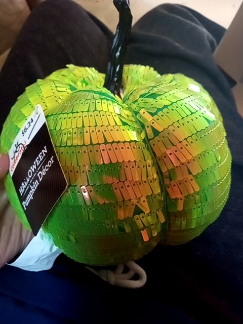 New Halloween green pumpkin decor