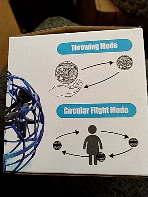 Purple (Blue & White Box UranHub Flying Orb Ball