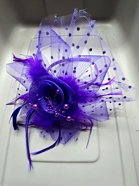 Fascinator Purple