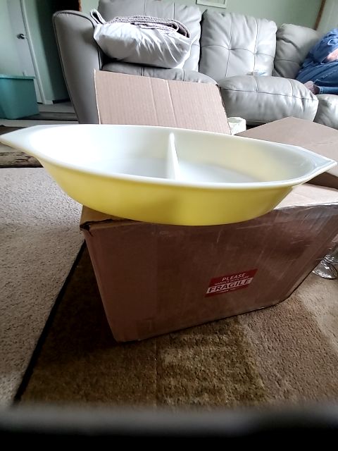 Pyrex divided dish