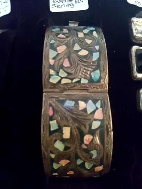 Sterling silver Taxco Cuff bracelet, Ladies