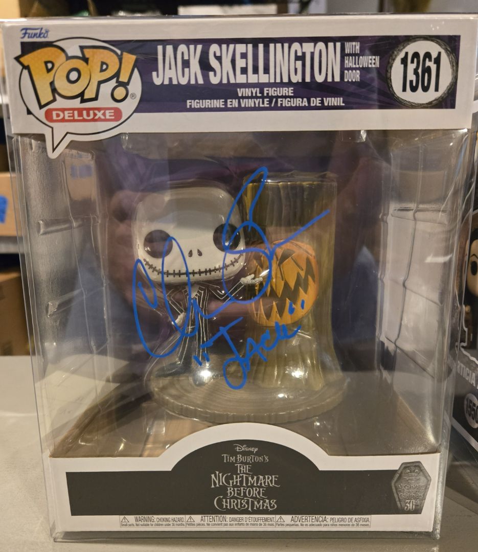 Jack Skellington Funko Pop Chris Sarandon Signed Toys
