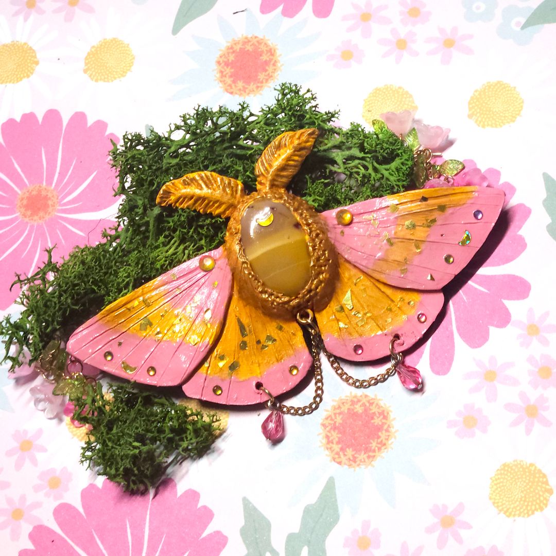 Maple Moth Pin