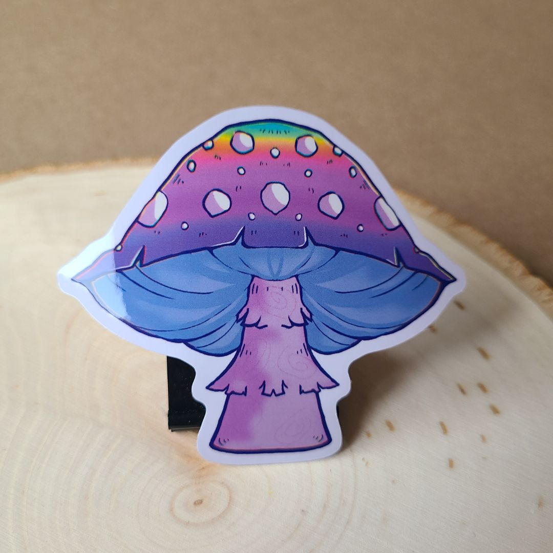 Rainbow Mushroom Sticker