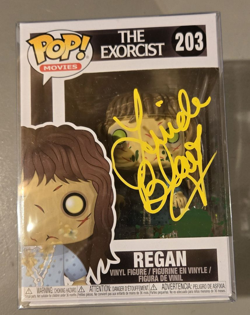 Regan Funko Pop signed by Linda Blair