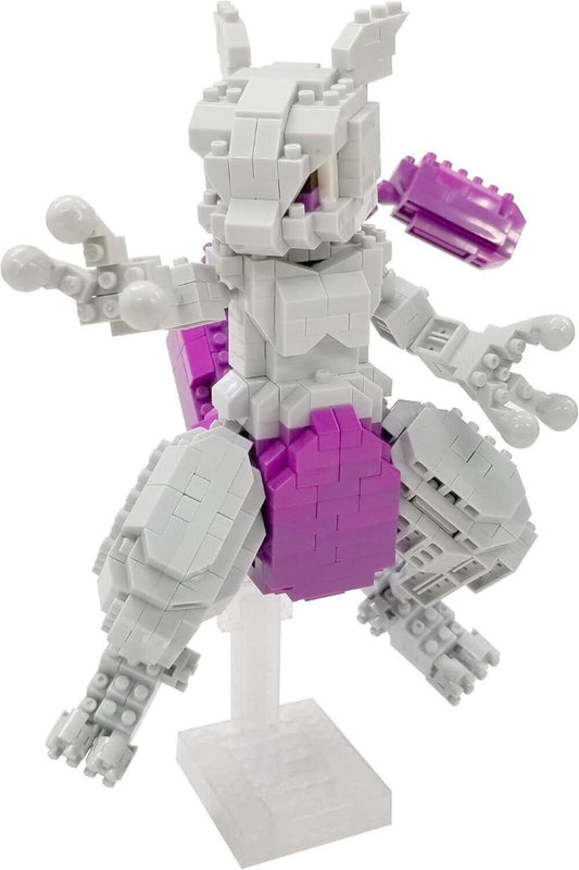 Pink and White Nanoblock Nano Block / Pokemon Mewtwo DX / NBPM101 / 4.7x4.7x4.1 inch