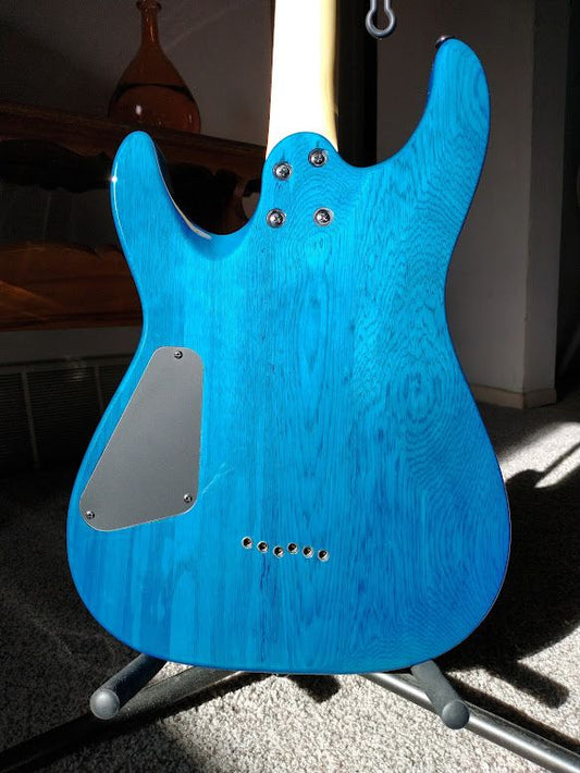 Schecter C-6 Elite Aquaburst Electric Guitar