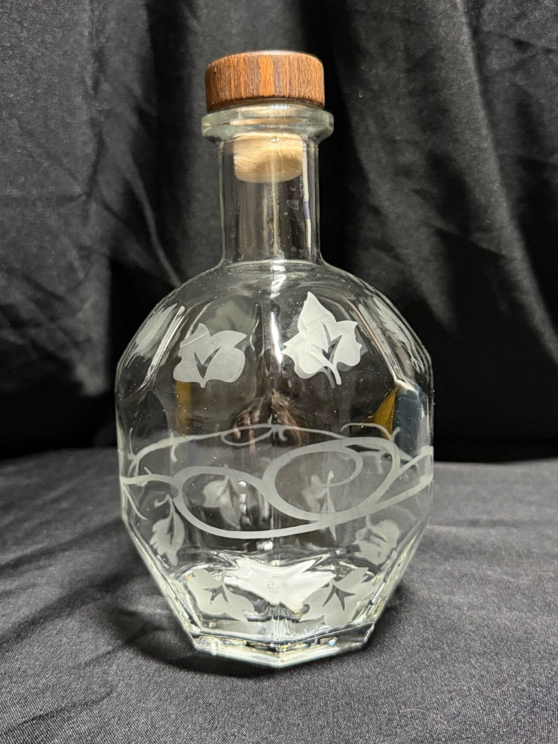 Etched Whiskey Decanter