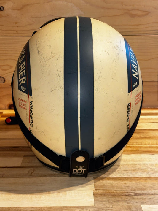 Tan Vintage Style Helmet w/ Goggles, Large