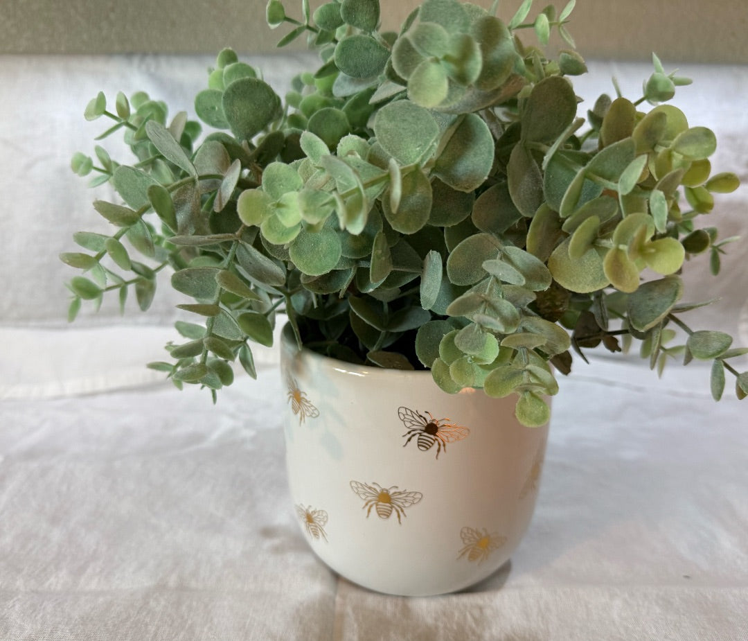 Potted Faux Flowers